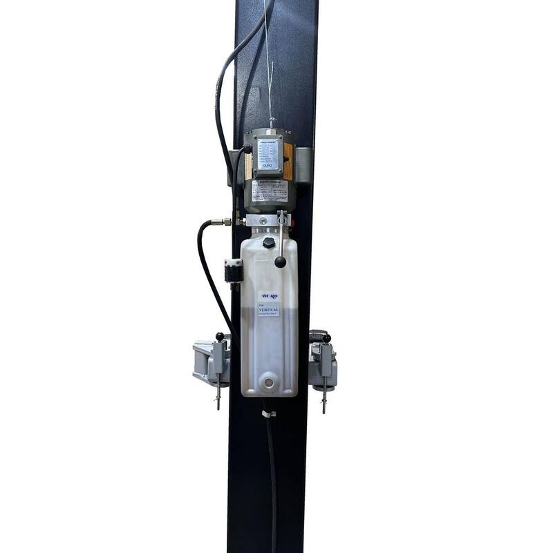 TUXEDO Asymmetric 2 Post Car Lift Clear Floor 9,000 lbs. Capacity Heavy Duty in Black - TP9KAC-TUX