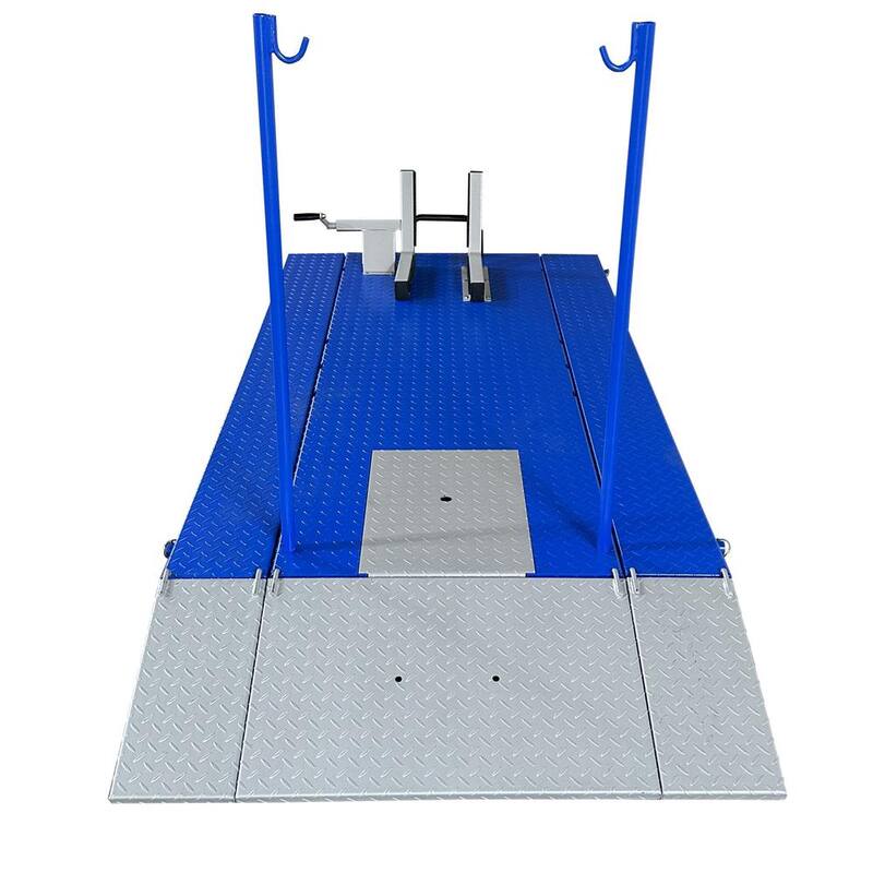 TUXEDO High Rise Motorcycle Lift Bench with Vise, Sides, Balance Bar, Pump 1,500 lbs. - M-1500C-HR