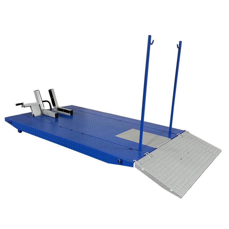 TUXEDO High Rise Motorcycle Lift Bench with Vise, Sides, Balance Bar, Pump 1,500 lbs. - M-1500C-HR