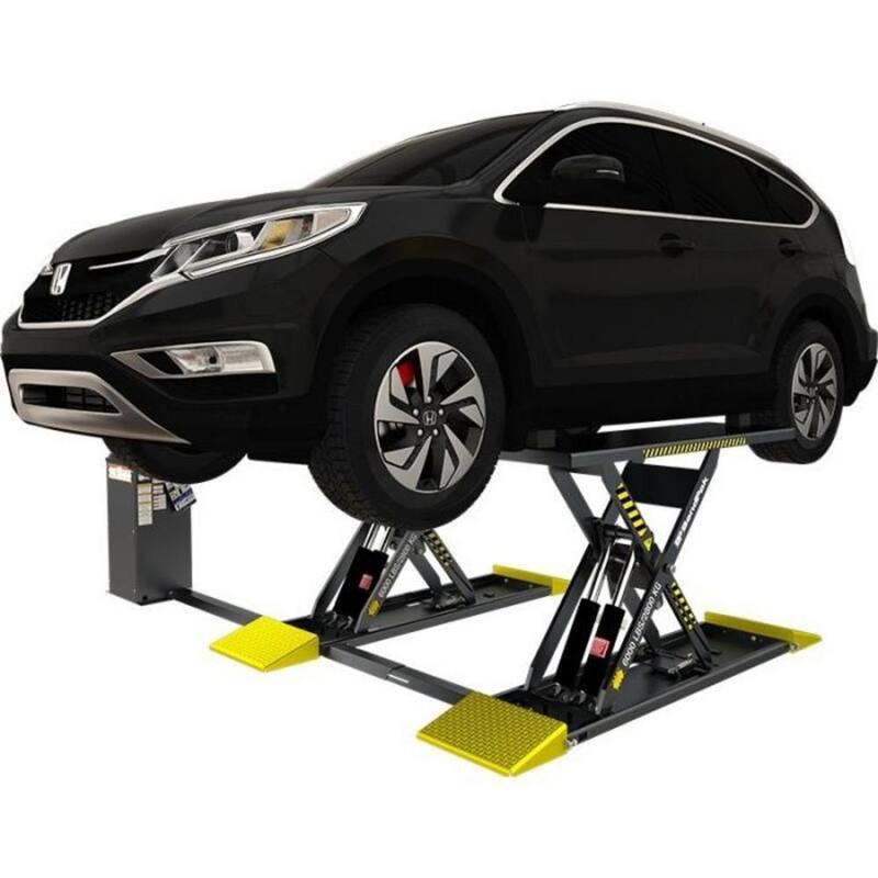 BENDPAK MDS-6LP 1-Phase Mid Rise Scissor Car Lift 6000 lbs. Capacity - Open Center with 220V Power Unit Included - 5175226