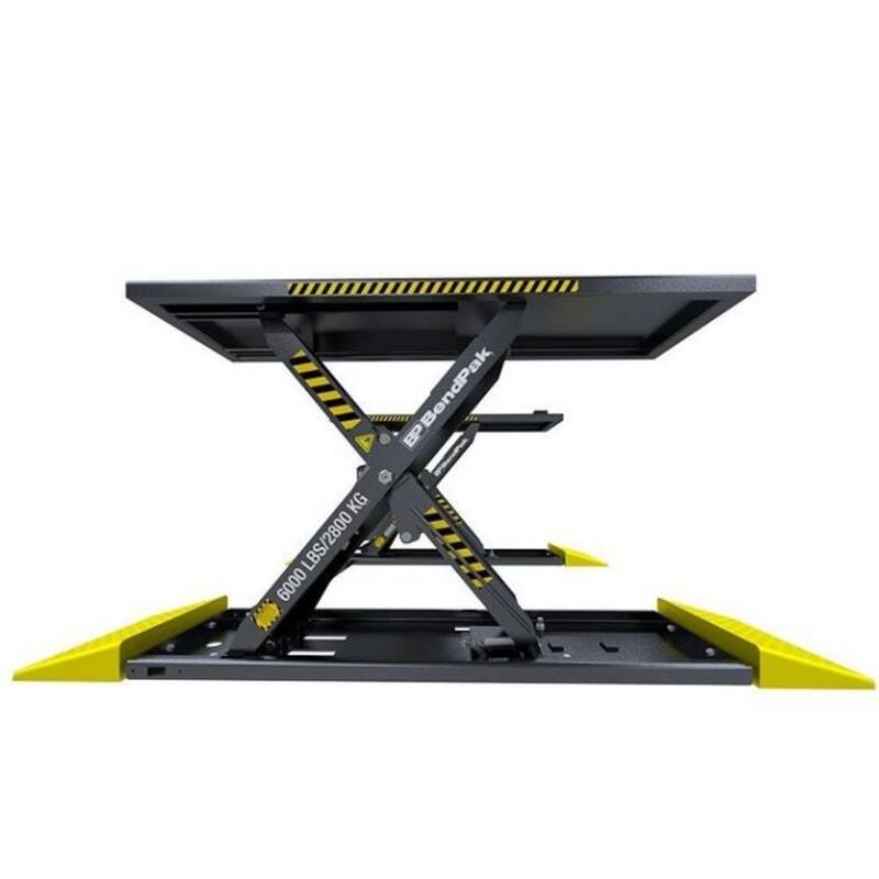 BENDPAK MDS-6LP 1-Phase Mid Rise Scissor Car Lift 6000 lbs. Capacity - Open Center with 220V Power Unit Included - 5175226