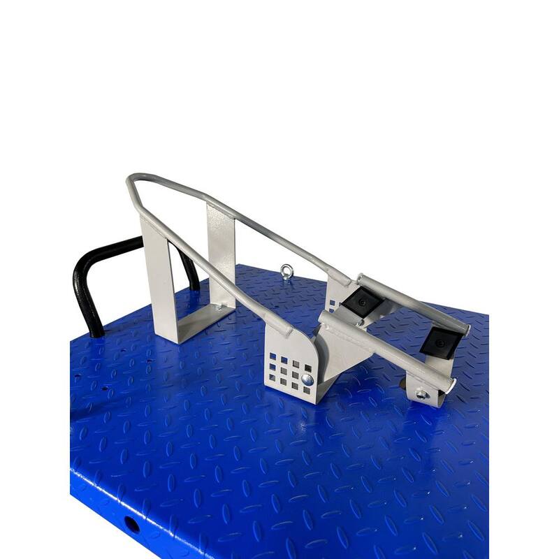 IDEAL Electric-Hydra Motorcycle Scissor Lift Bench with Integrated Motor and Retractable Ramp 2200 lbs. Capacity - M-2200IEH-XR