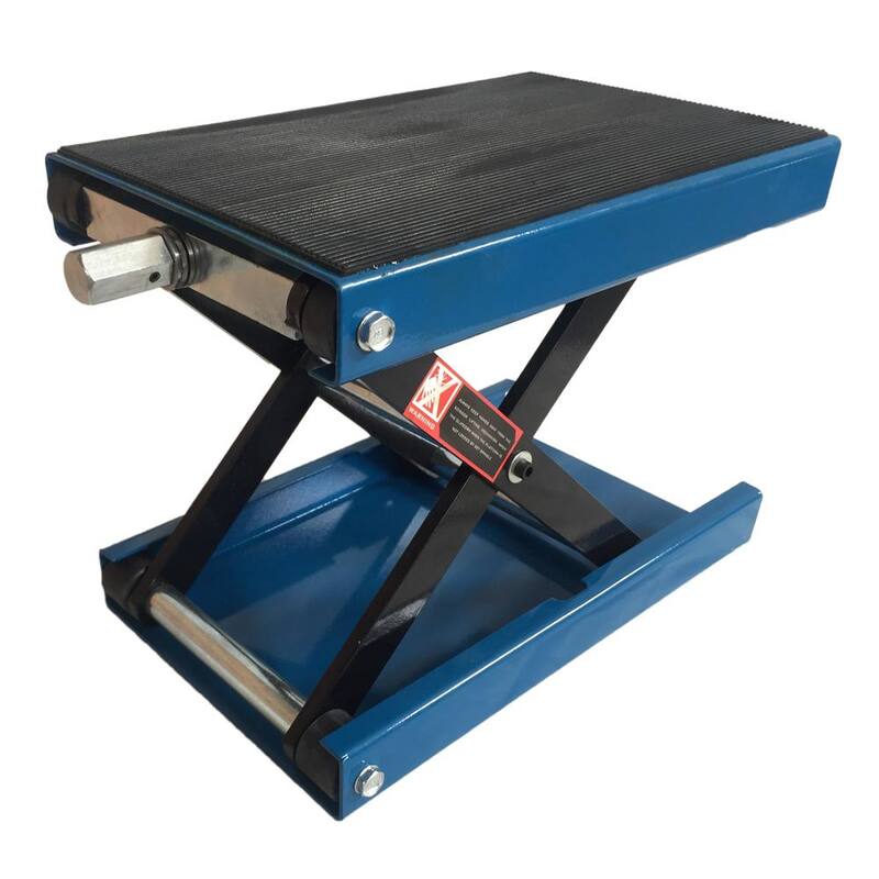 Karl home Steel W Deck Scissor Low Rise Car Lifts Jack Motorcycle Center Hoist Stand 1100 lbs. Capacity - 997469981035