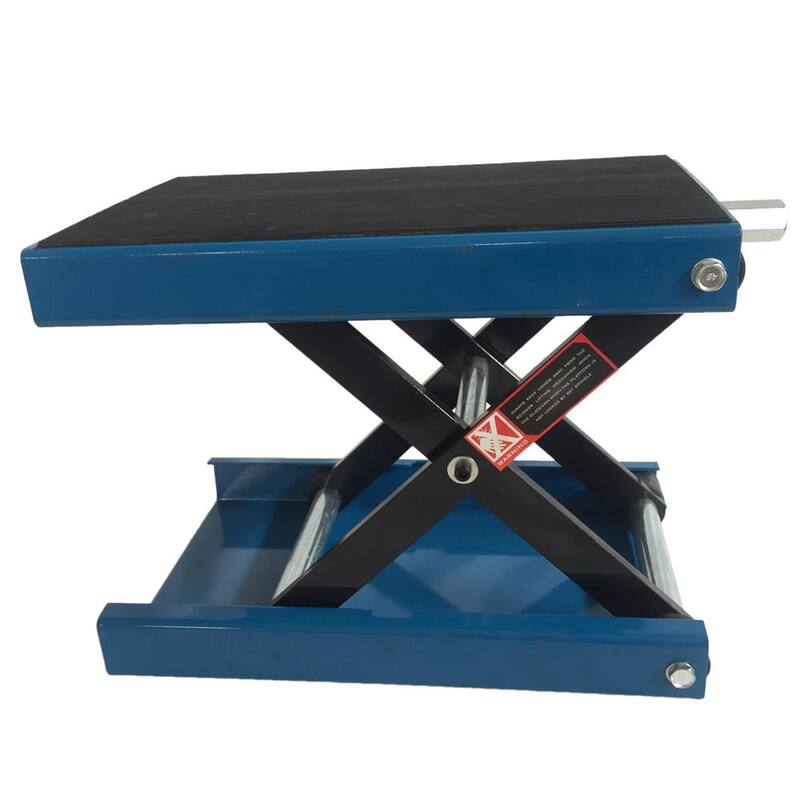 Karl home Steel W Deck Scissor Low Rise Car Lifts Jack Motorcycle Center Hoist Stand 1100 lbs. Capacity - 997469981035