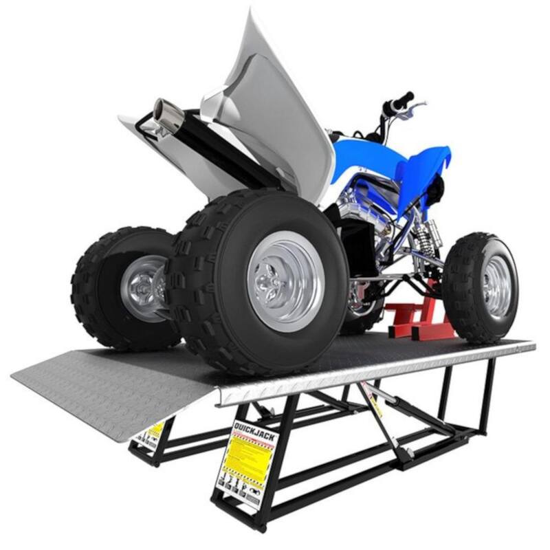 QUICKJACK Motorcycle and ATV Platform Adapter Kit with Wheel Vice for Portable Car Lift, 1000 lb. Capacity - 5150006