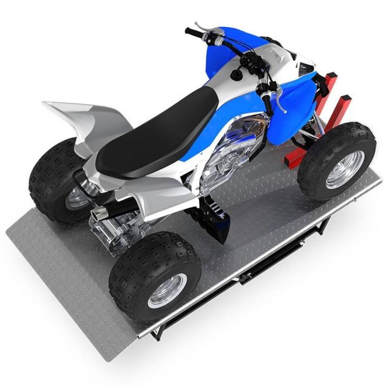 QUICKJACK Motorcycle and ATV Platform Adapter Kit with Wheel Vice for Portable Car Lift, 1000 lb. Capacity - 5150006