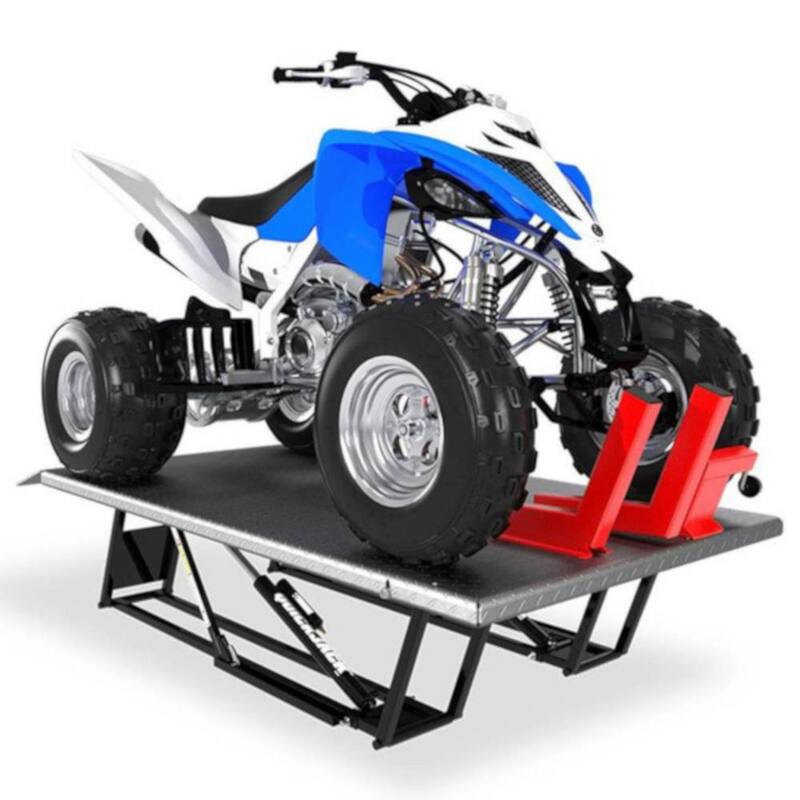 QUICKJACK Motorcycle and ATV Platform Adapter Kit with Wheel Vice for Portable Car Lift, 1000 lb. Capacity - 5150006