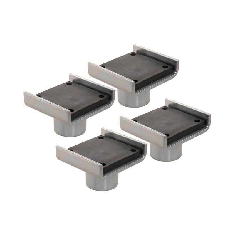 BENDPAK Frame Cradle Pads with 60mm Pin for 2 Post Lifts with up to 10,000 lb. Capacity, 4.3 in. Between Flanges (Set of 4) - 5215761