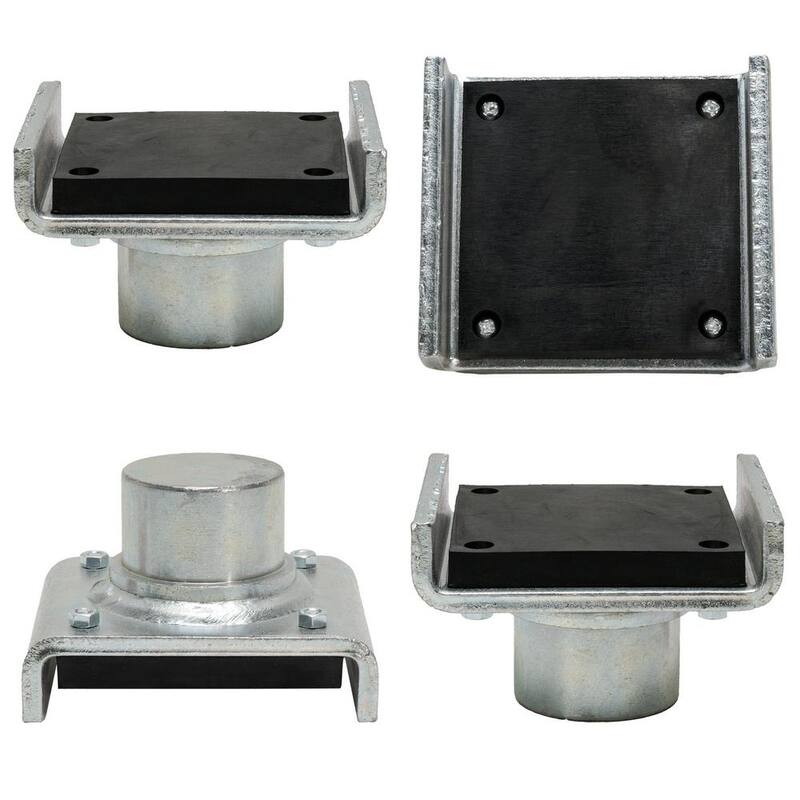 BENDPAK Frame Cradle Pads with 60mm Pin for 2 Post Lifts with up to 10,000 lb. Capacity, 4.3 in. Between Flanges (Set of 4) - 5215761