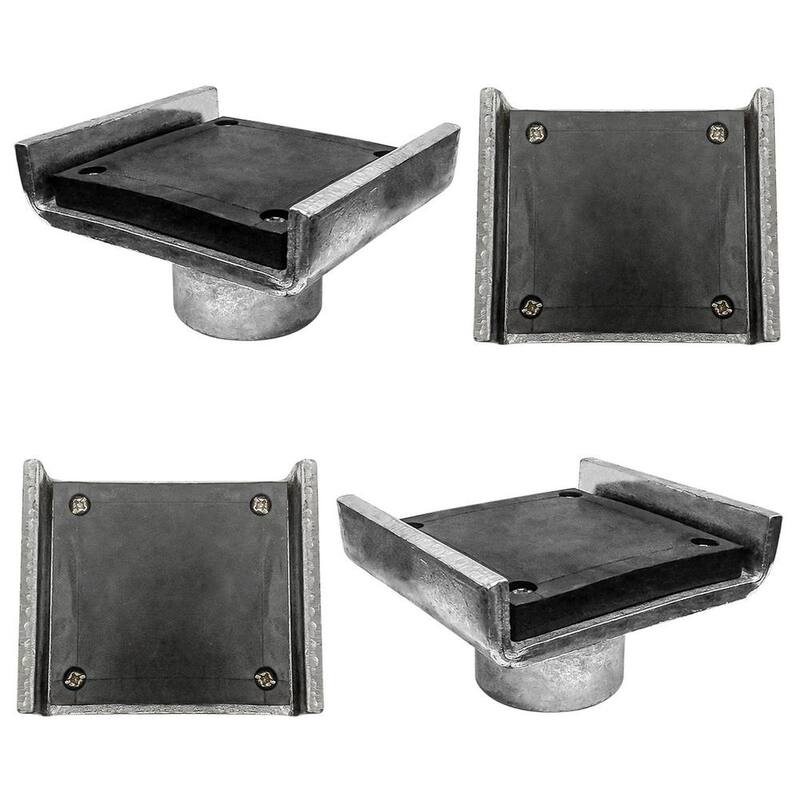 BENDPAK Frame Cradle Pads with 60mm Pin for 2 Post Lifts with up to 10,000 lb. Capacity, 4.3 in. Between Flanges (Set of 4) - 5215761