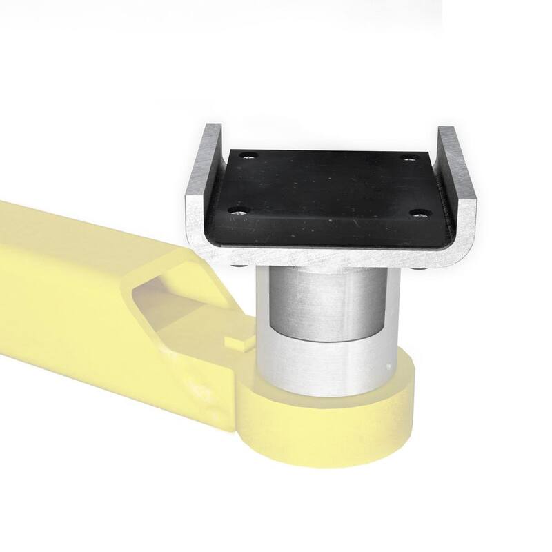 BENDPAK Frame Cradle Pads with 60mm Pin for 2 Post Lifts with up to 10,000 lb. Capacity, 4.3 in. Between Flanges (Set of 4) - 5215761