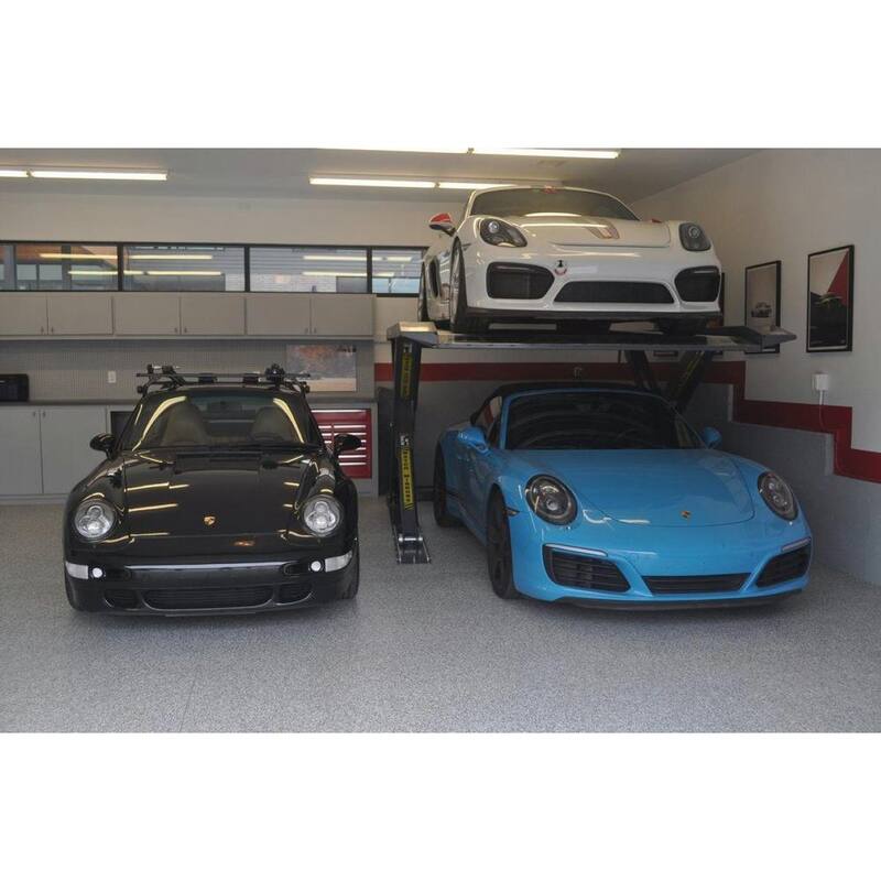 AUTOSTACKER 8.5 ft. Hydraulic Platform Parking Scissor Car Lift with 6000 lbs. Capacity - 5175274