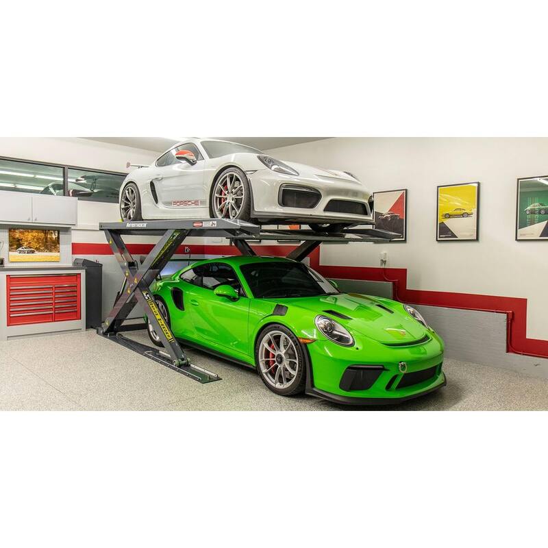 AUTOSTACKER 8.5 ft. Hydraulic Platform Parking Scissor Car Lift with 6000 lbs. Capacity - 5175274