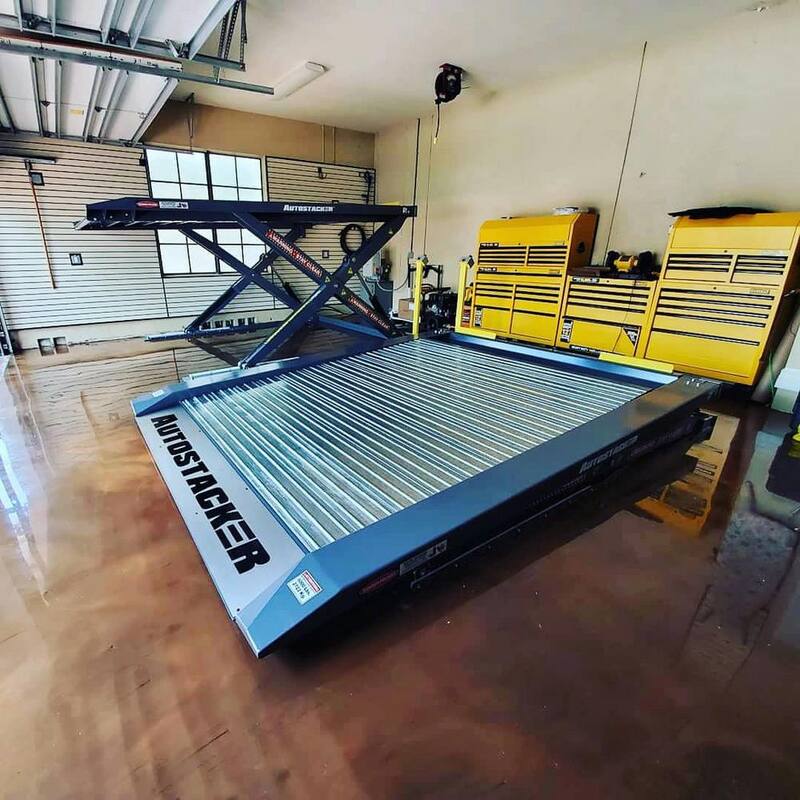 AUTOSTACKER 8.5 ft. Hydraulic Platform Parking Scissor Car Lift with 6000 lbs. Capacity - 5175274