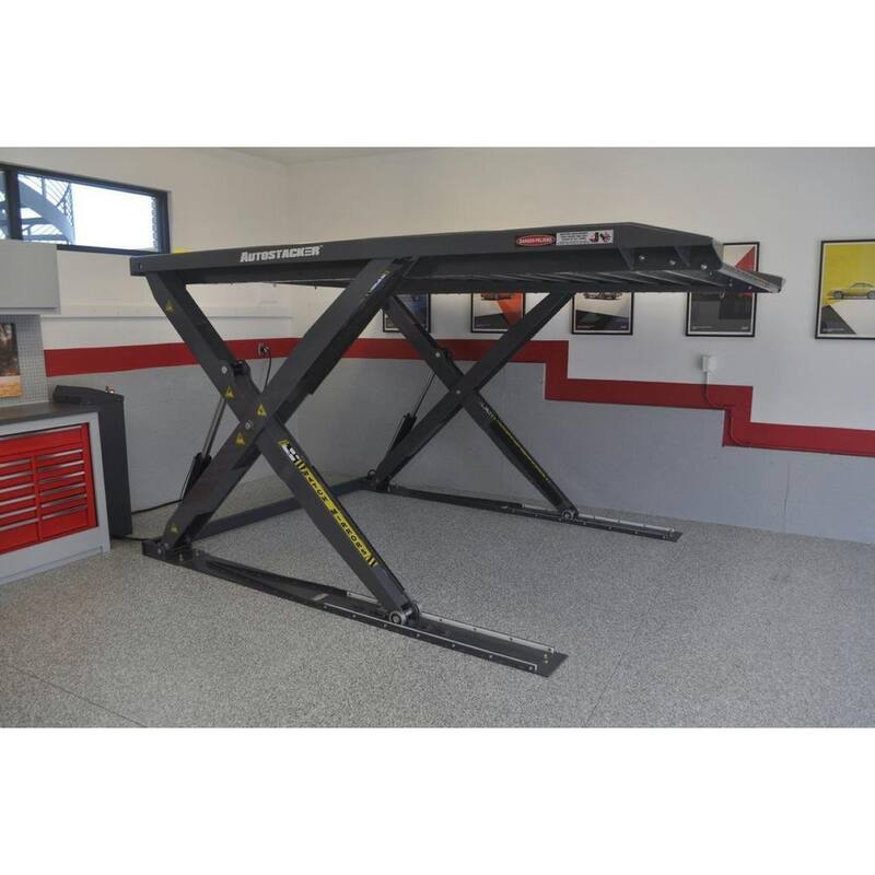 AUTOSTACKER 8.5 ft. Hydraulic Platform Parking Scissor Car Lift with 6000 lbs. Capacity - 5175274