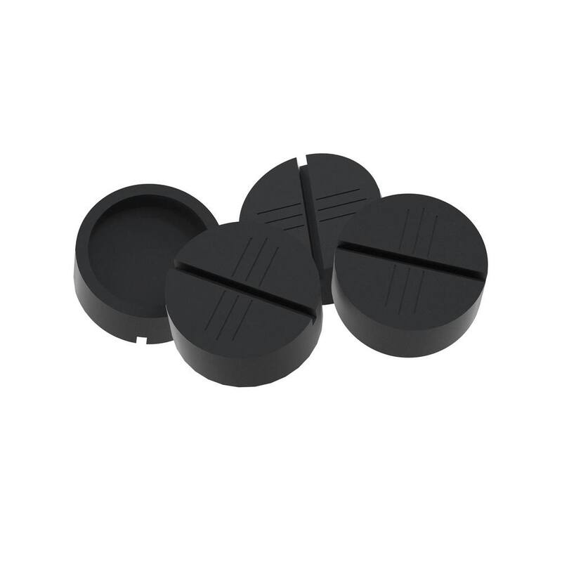 BENDPAK Slipover Round Pinch Weld Pad for 2 Post Car Lift with up to 10000 lb. Capacity, Set of 4 - 5210254