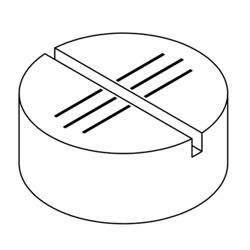 BENDPAK Slipover Round Pinch Weld Pad for 2 Post Car Lift with up to 10000 lb. Capacity, Set of 4 - 5210254