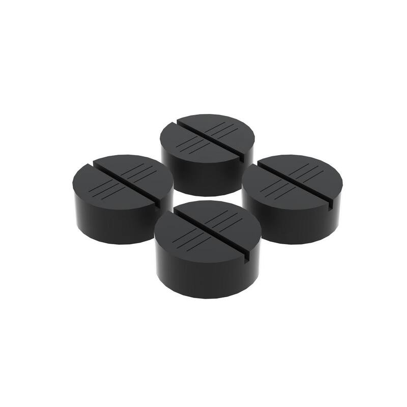 BENDPAK Slipover Round Pinch Weld Pad for 2 Post Car Lift with up to 10000 lb. Capacity, Set of 4 - 5210254