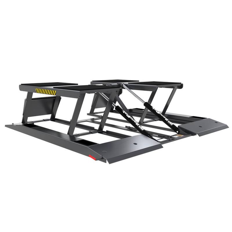 BENDPAK LR-10000 Low-Rise Scissor Car Lift 10000 lb. Capacity - 22.75 in. Max Rise with 220V Power Unit Included - 5175232