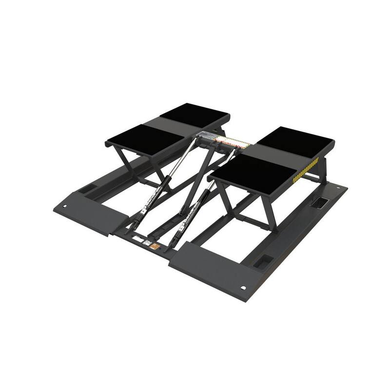 BENDPAK LR-10000 Low-Rise Scissor Car Lift 10000 lb. Capacity - 22.75 in. Max Rise with 220V Power Unit Included - 5175232