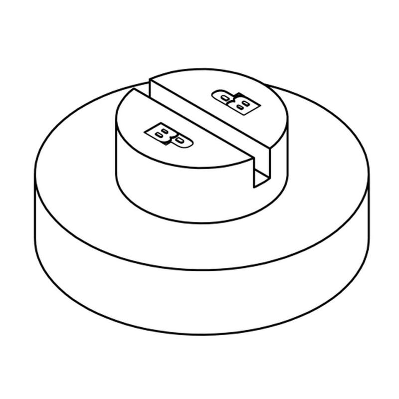 BENDPAK Slipover Round Pinch Weld Puck for 2 Post Car Lifts with up to 10000 lb. Capacity, Set of 4 - 5210263