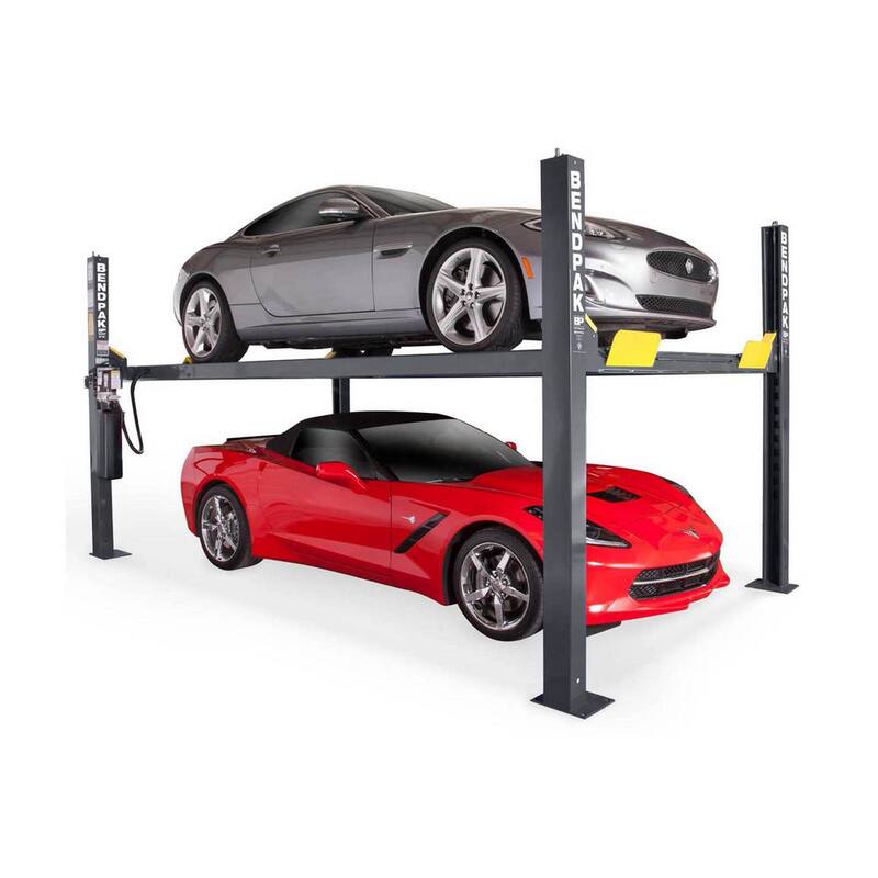 BENDPAK HD-9ST 4 Post Car Lift 9000 lbs. Capacity - Narrow Width with ALI Certification with 220V Power Unit Included - 5175860
