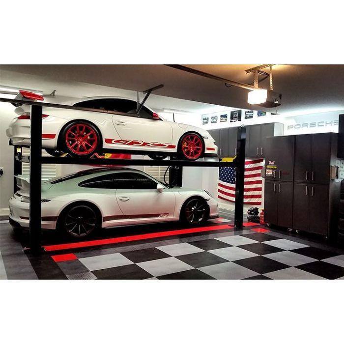 BENDPAK HD-9ST 4 Post Car Lift 9000 lbs. Capacity - Narrow Width with ALI Certification with 220V Power Unit Included - 5175860