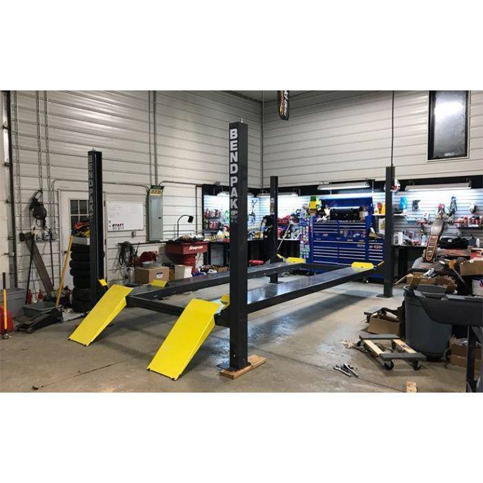 BENDPAK HD-9ST 4 Post Car Lift 9000 lbs. Capacity - Narrow Width with ALI Certification with 220V Power Unit Included - 5175860