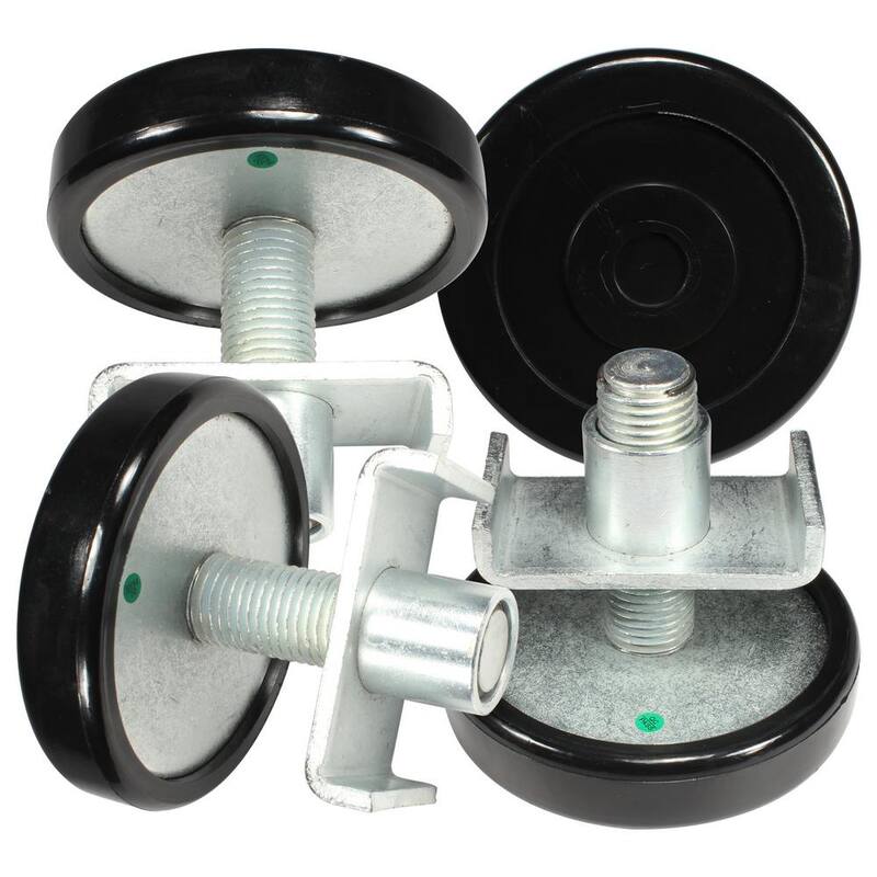BENDPAK Telescoping Screw Pad for 2 Post Car Lift with up to 10000 lb. Capacity, 35mm Pin, Incl. Polyurethane Tuf-Pad, Set of 4 - 5215755