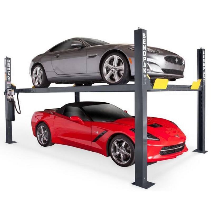 BENDPAK HD-9STX High-Lift Narrow 4 Post Car Lift 9000 lbs. Capacity with 220V Power Unit Included - 5175862