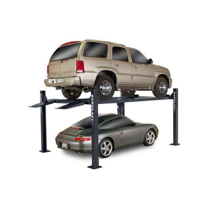 BENDPAK HD-7P 4 Post Car Lift 7000 lbs. Capacity - Narrow-Width with 82 in. Max Rise with 220V Power Unit Included - 5175510