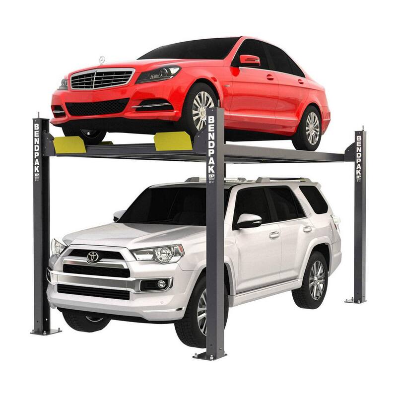 BENDPAK HD-7P 4 Post Car Lift 7000 lbs. Capacity - Narrow-Width with 82 in. Max Rise with 220V Power Unit Included - 5175510