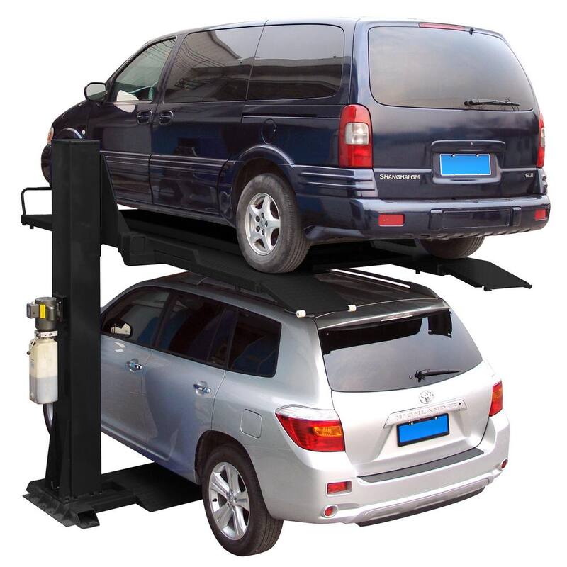 TUXEDO Single Post/Column Car Parking Storage Car Lift 6,000 lbs. Capacity - SP-6K-SS