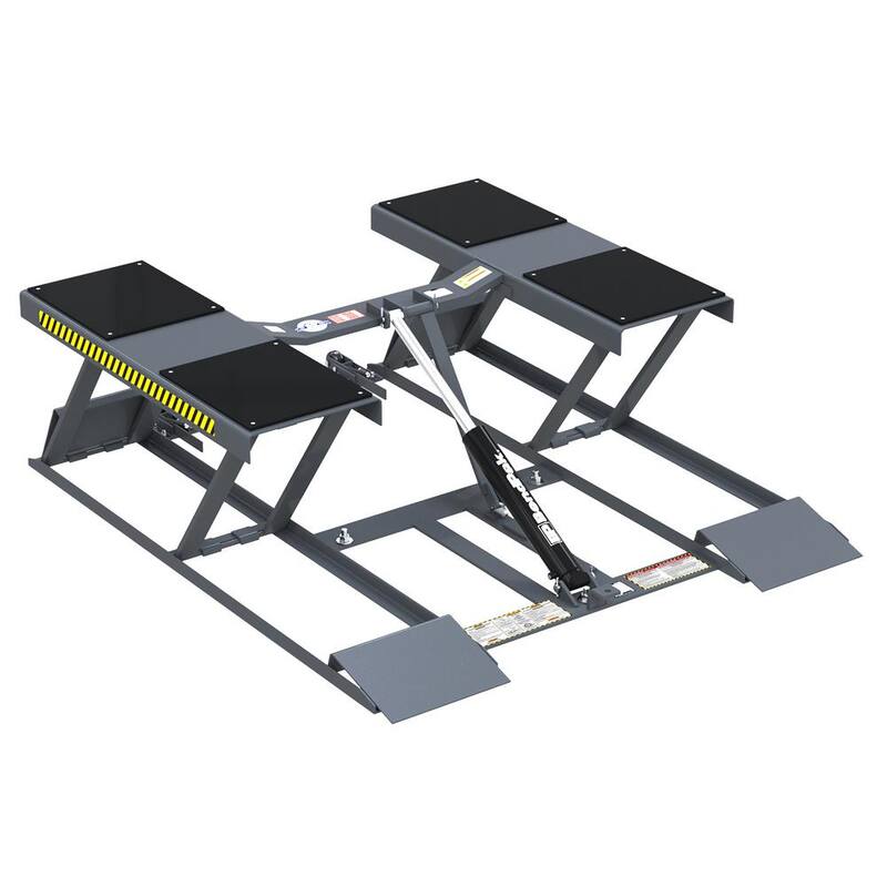 BENDPAK LR-60P Portable Low-Rise Scissor Car Lift 6000 lbs. Capacity - 26 in. Maximum Rise with 220V Power Unit Included - 5175728