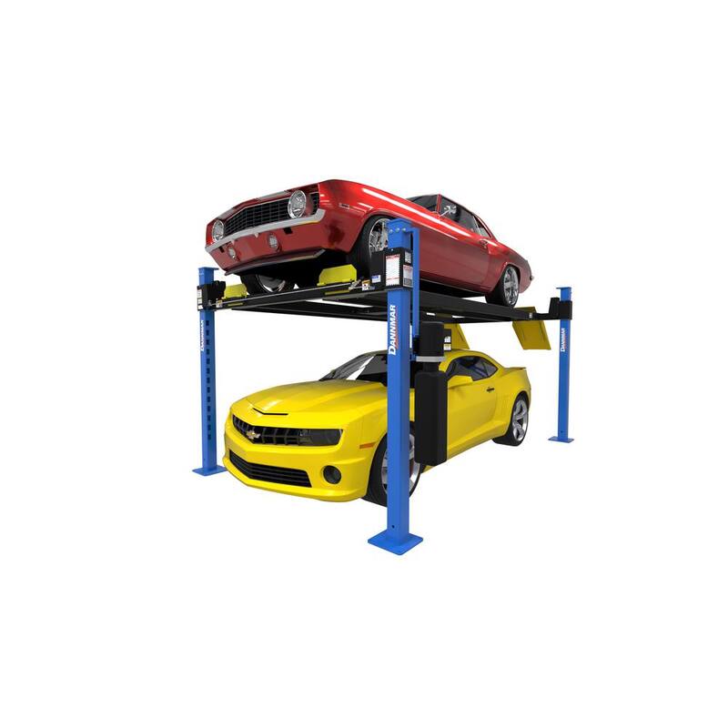 Dannmar D4-9 Four-Post Car Lift 9,000 lbs. Capacity with 220V Power Unit Included - 5175319