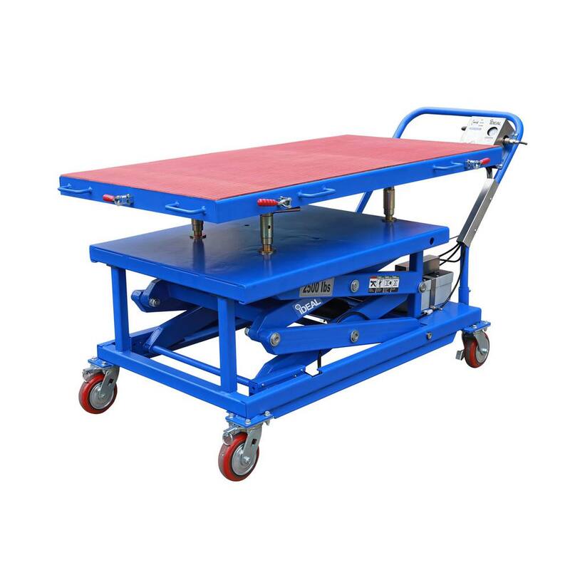TUXEDO iDEAL EV 2500AH-X LIFT TABLE - EV BATTERY PLATFORM/AIR HYDRAULIC OP, Table car lift 2500 lb. Capacity - LT-EV2500AH-X