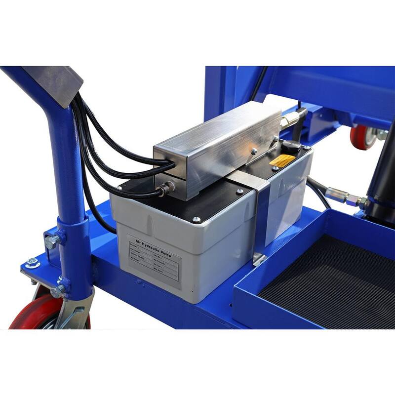 TUXEDO iDEAL EV 2500AH-X LIFT TABLE - EV BATTERY PLATFORM/AIR HYDRAULIC OP, Table car lift 2500 lb. Capacity - LT-EV2500AH-X