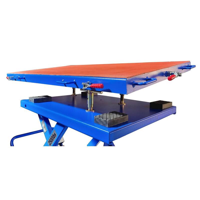 TUXEDO iDEAL EV 2500AH-X LIFT TABLE - EV BATTERY PLATFORM/AIR HYDRAULIC OP, Table car lift 2500 lb. Capacity - LT-EV2500AH-X