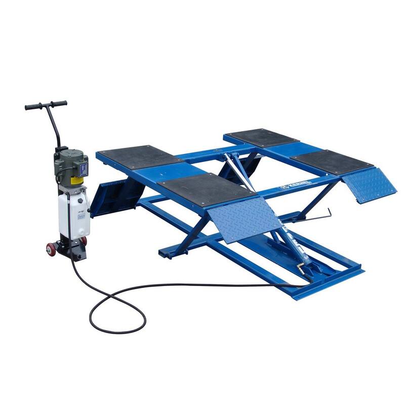 TUXEDO Low-Rise Scissor Car Lift 6,000 lbs. Capacity Heavy Duty Design - LR-26-PAD