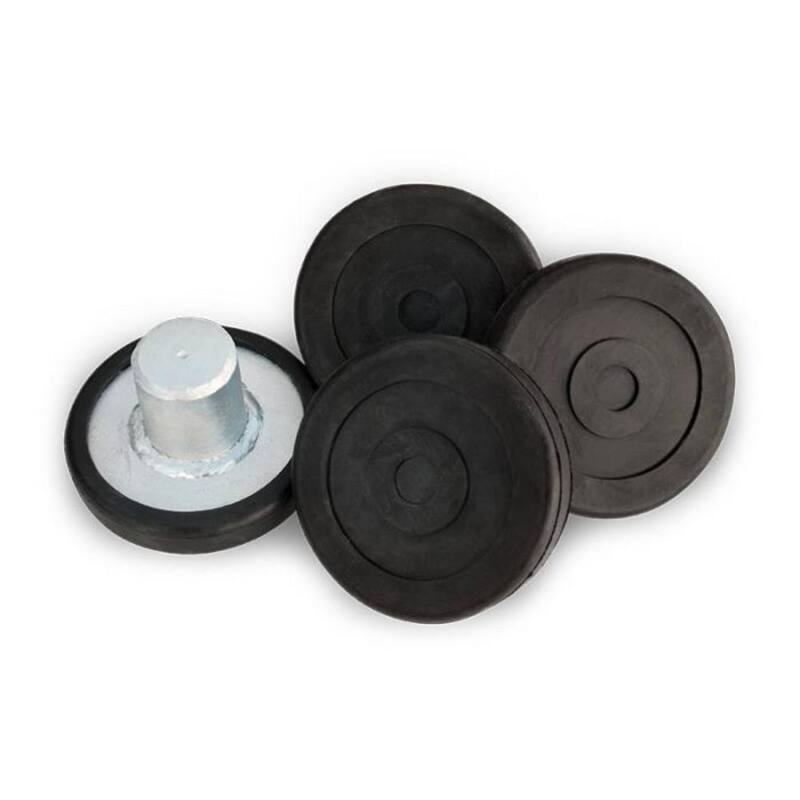 BENDPAK 2 Post Pad, Incl. Polyurethane Tuf-Pad, for 2 Post Car Lifts up to 10000 lb Capacity, 60mm Pin, Non-Screw Type, Set of 4 - 5215760