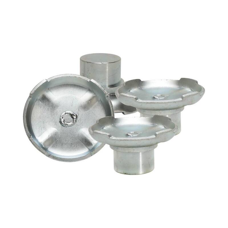 BENDPAK 2-Post Car Lift 10000 lb. Capacity Steel Pad Drop-in, Non-Screw Type 60mm Pin (Set of 4) - 5215763