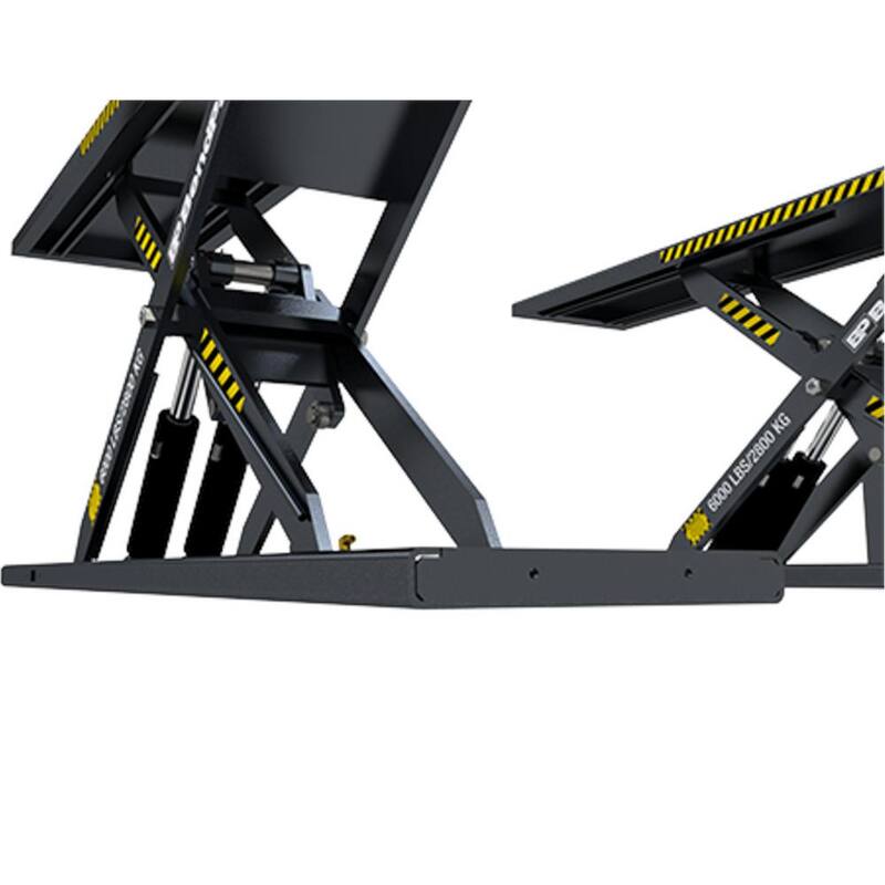 BENDPAK MDS-6EXF Mid-Rise Scissor Car Lift with 6000 lb. Capacity, Open Center & Extended Platform, 208-230V, 60 Hz, 1-Phase - 5175151