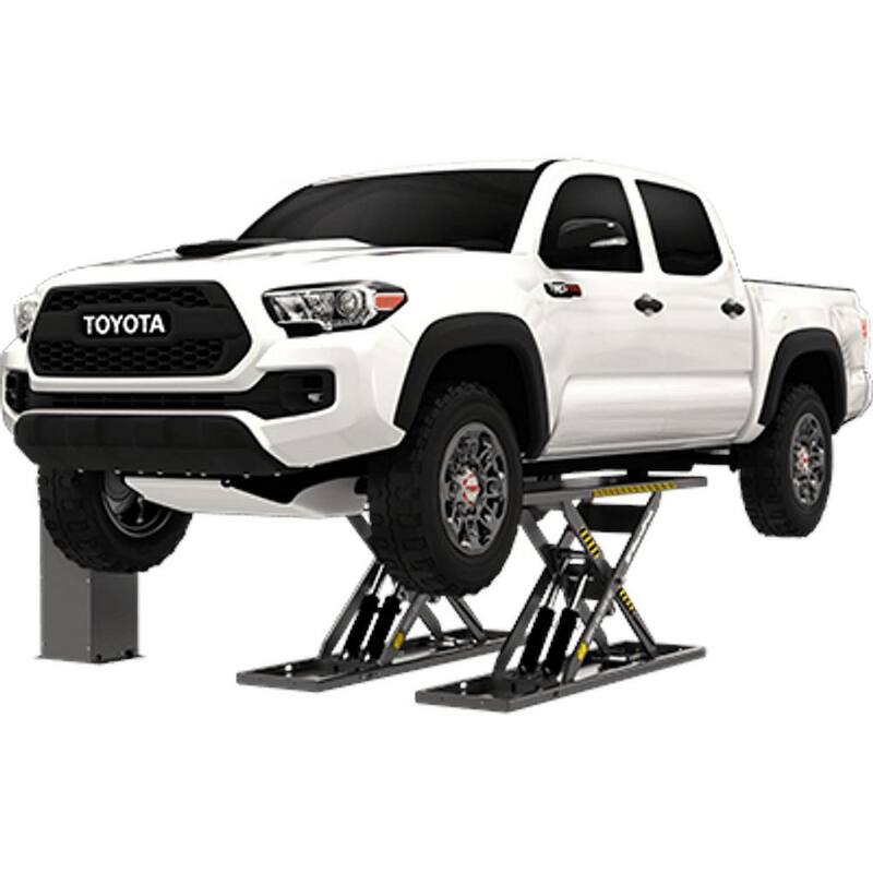 BENDPAK MDS-6EXF Mid-Rise Scissor Car Lift with 6000 lb. Capacity, Open Center & Extended Platform, 208-230V, 60 Hz, 1-Phase - 5175151
