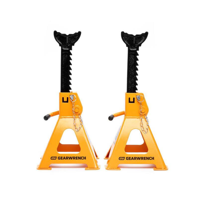 GEARWRENCH 2-Ton Ratcheting Jack Stands (2-Piece) - GWJS2T