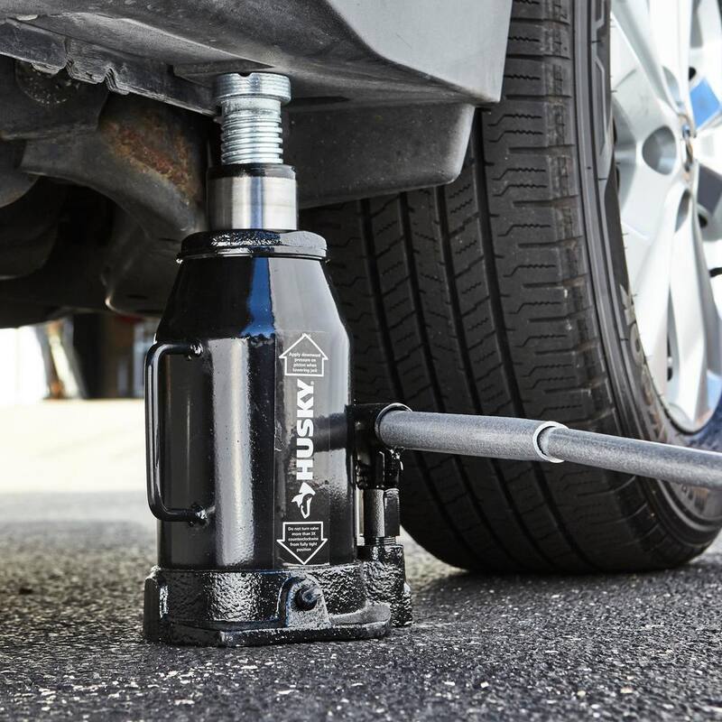 Husky 20-Ton Hydraulic Bottle Car Jack - HPL20B