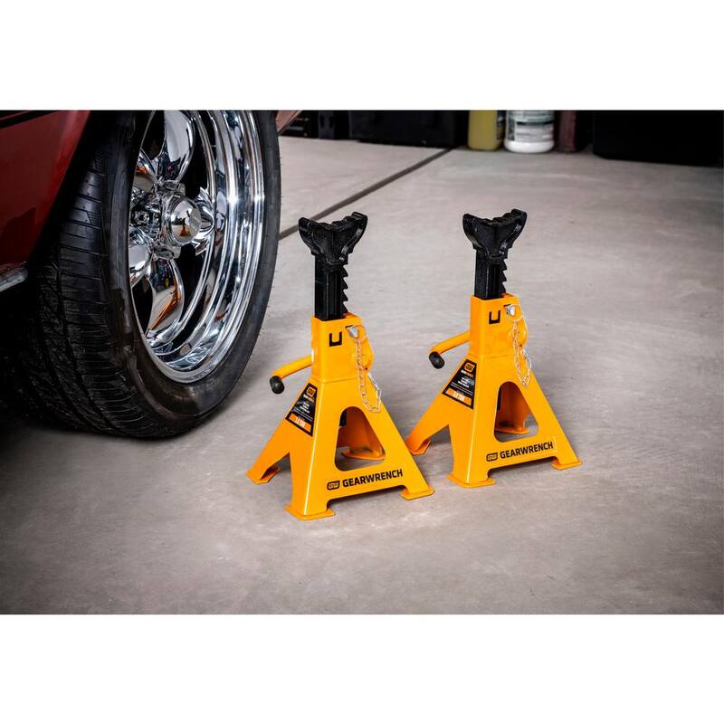 GEARWRENCH 3-Ton Ratcheting Jack Stands (2-Piece) - GWJS3T