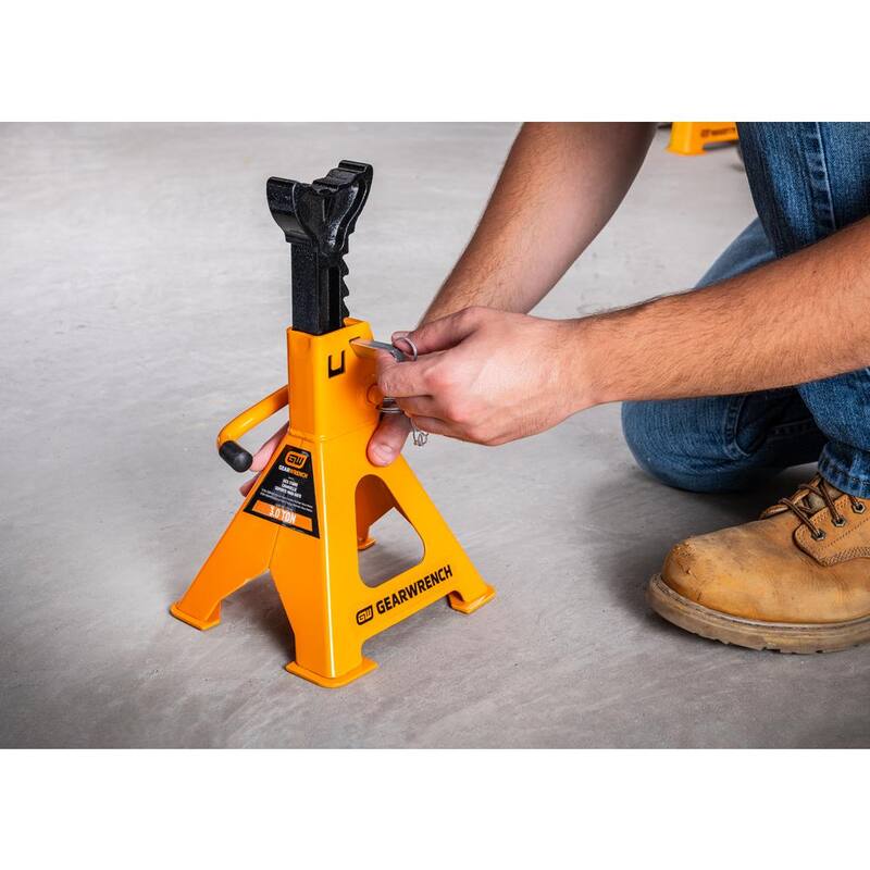 GEARWRENCH 3-Ton Ratcheting Jack Stands (2-Piece) - GWJS3T