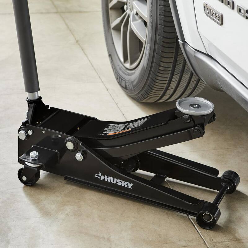 Husky 3-Ton Low Profile Car Jack with Quick Lift - HD00120-DIP