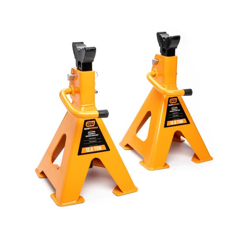 GEARWRENCH 12-Ton Ratcheting Jack Stands (2-Piece) - GWJS12T