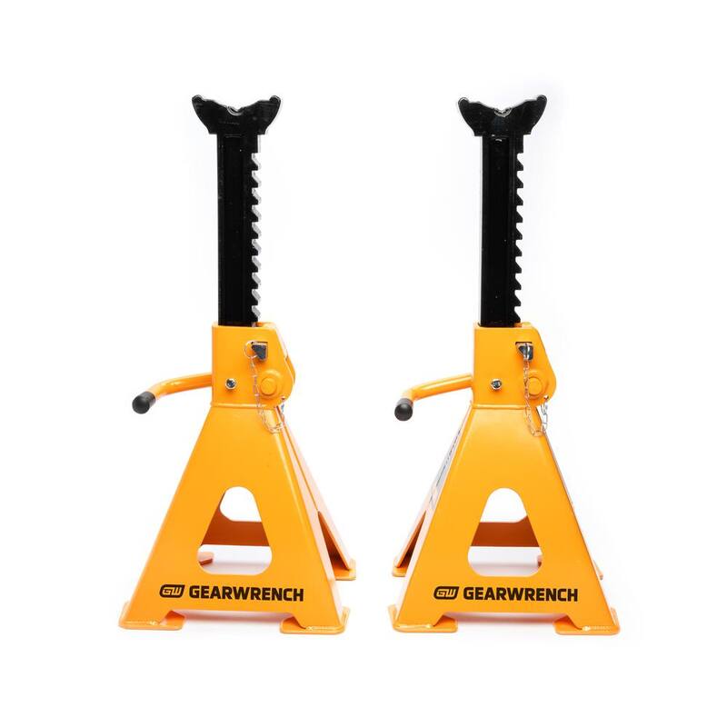GEARWRENCH 12-Ton Ratcheting Jack Stands (2-Piece) - GWJS12T